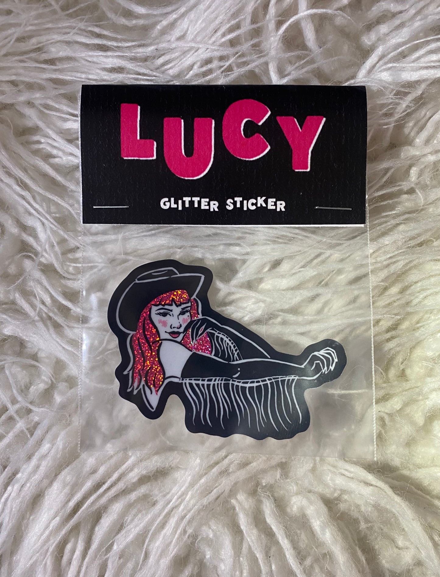 'Lucy' Glitter Stickers