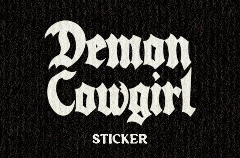 'Demon Cowgirl' Sticker