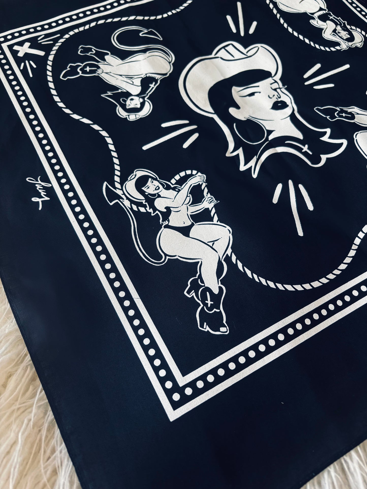 'Demon Cowgirl' Bandana