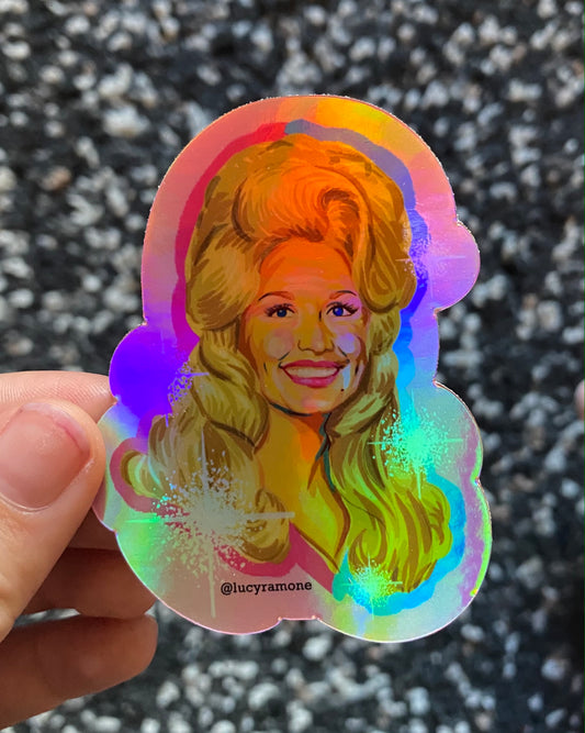 ‘Dolly’ Holographic Sticker