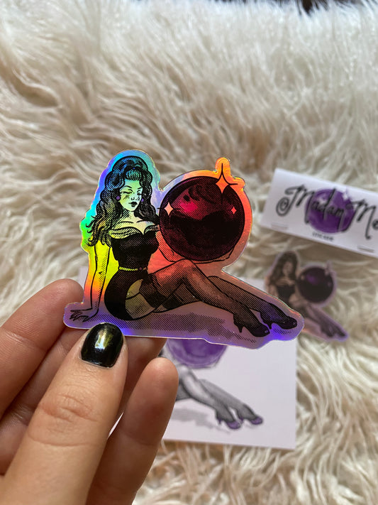 'Madam Me' Holographic Sticker