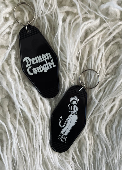 ‘Demon Cowgirl’ Motel Keychain