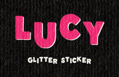 'Lucy' Glitter Stickers