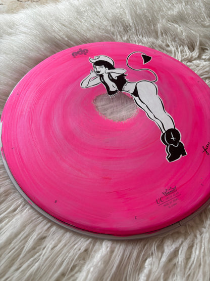 "Hootin' and Hollerin'" Drumhead Painting
